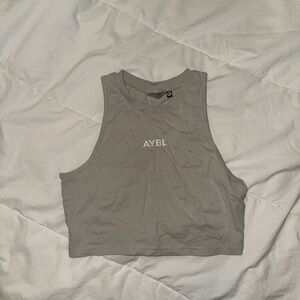 AYBL Stone Gray Crop Top
